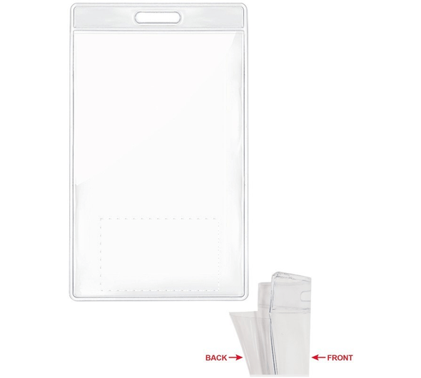 Transparent badge 7.5cmx12.5cm